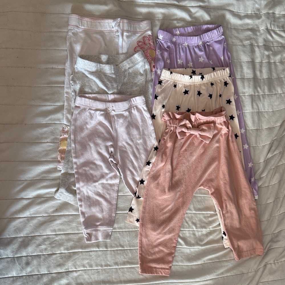 Carter's Kids Leggings Set - Pink, Purple, White, Gray